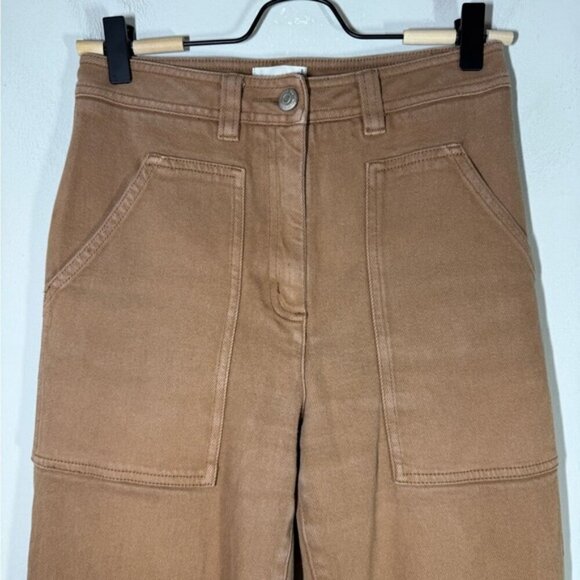 Aritzia Wilfred Modern Utility Pants BrownCargo Straight Leg size 2 - Picture 8 of 11